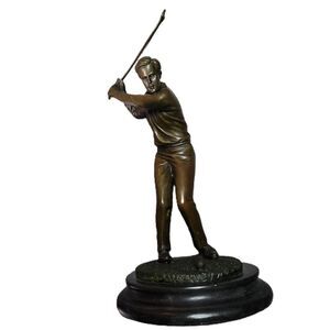 Brass Golfer Bronze Golf Club Statue